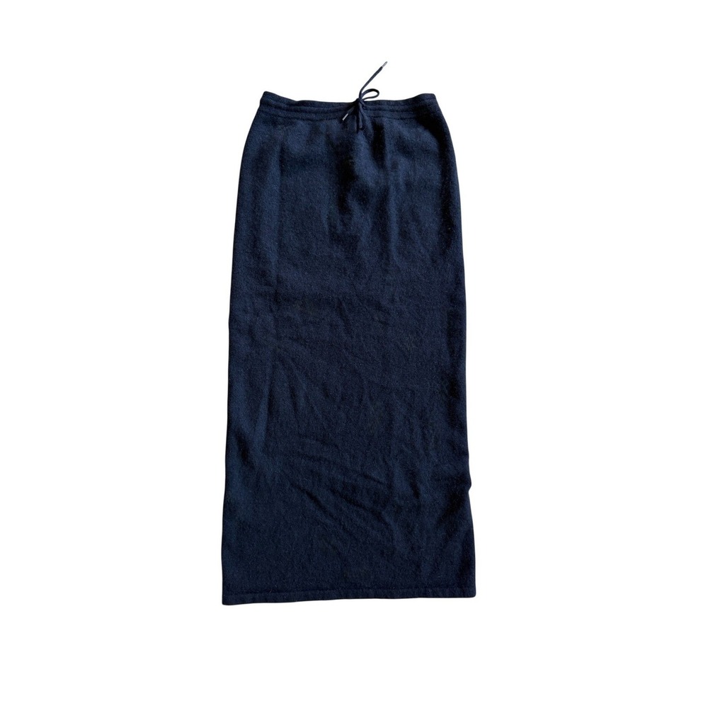 VTG 90s Lauren Ralph Lauren Wool Angora Cashmere Knit Maxi Skirt S Quiet Luxury